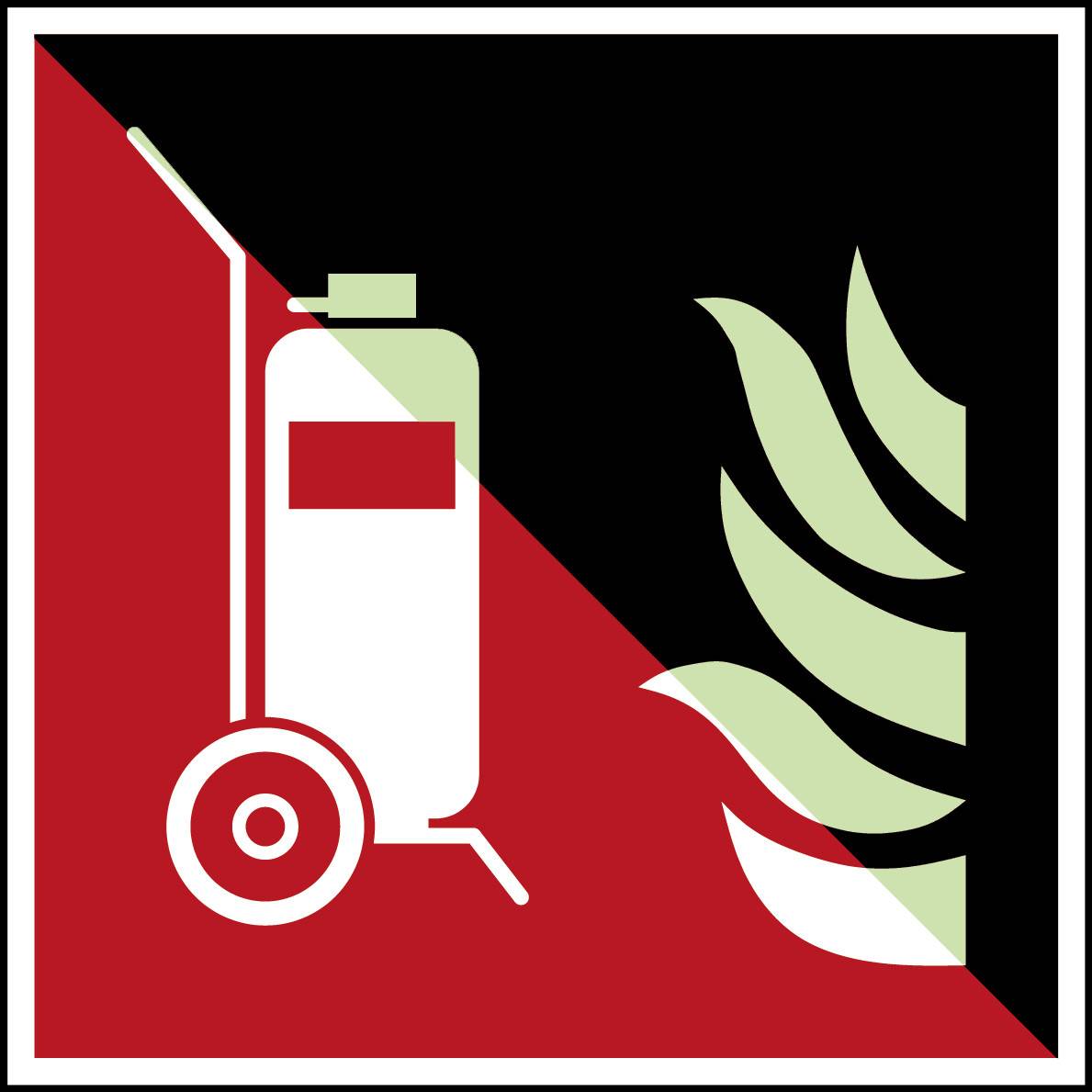 Brandschutz • Fahrbarer Feuerlöscher • F009 • 100x100 mm • B-7570-0