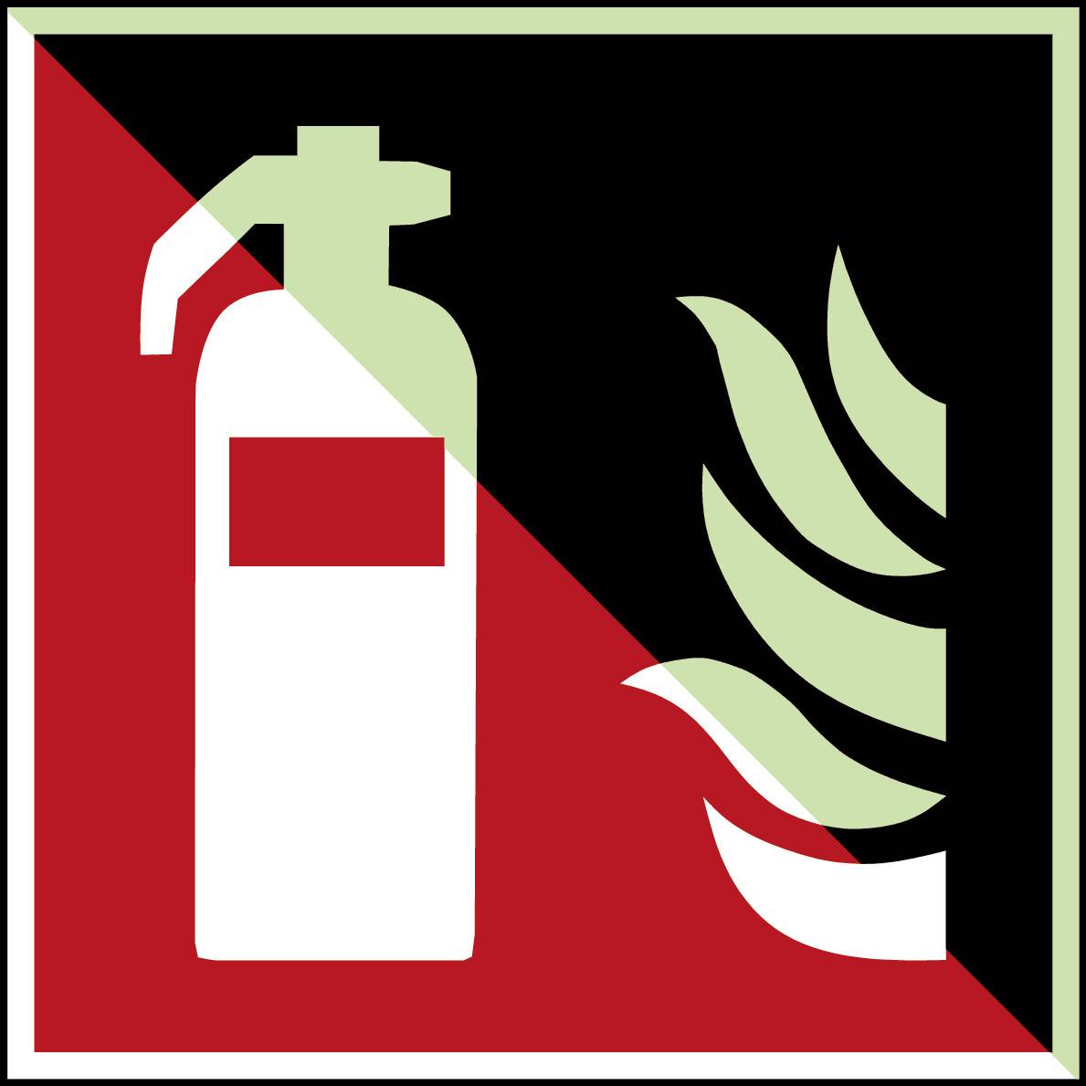Brandschutz • Feuerlöscher • F001 • 200x200 mm • B-7583-0