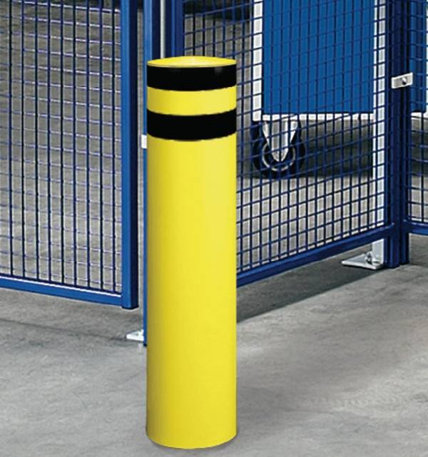 Rammschutzpoller Rohr-Ø159xH1200mm gelb z.Aufdübeln STA TTS