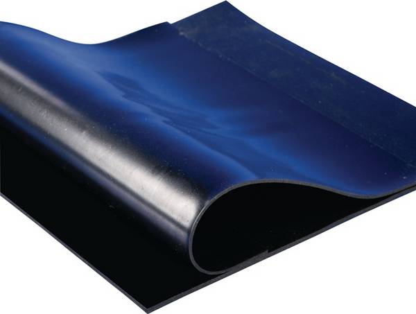 Gummiplatte B.1,20m L.10m D.4mm schwarz NR/SBR o.Gewebeeinlage Rl.MÖLLER