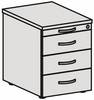 Rollcontainer Flex 438x565x600mm ahorn - Artikel: 821007779
