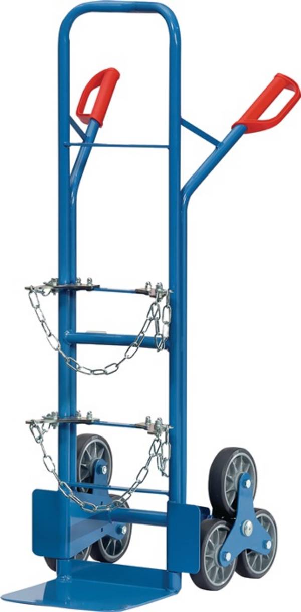 fetra® Stahlflaschen-Treppenkarre, TK 200 kg