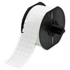 Brady BBP33 Polyester-Etiketten B33-143-492 weiß; 9,53 mm Durchmesser; selbstklebend 1500 Etiketten-0