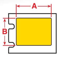 Brady BBP30 Polyester aufgeschäumt-Etiketten B30EP-171-593-YL gelb glänzend; 26,92 x 12,7 mm; selbstklebend 500 Etikette-0