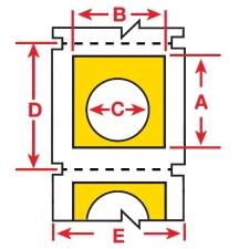 Brady BBP30 Polyester aufgeschäumt-Etiketten B30EP-167U-593-YL gelb glänzend; 38,1 x 30,48 mm; permanent klebend 200 Eti
