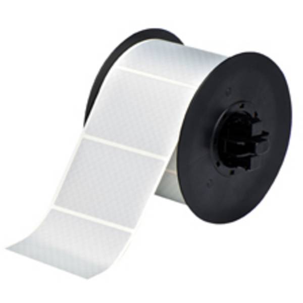Brady BBP30 Polyester-Etiketten B30-222-438 fälschungssicher silber metallic matt; 76,2 x 50,8 mm; selbstklebend 650 Etiketten