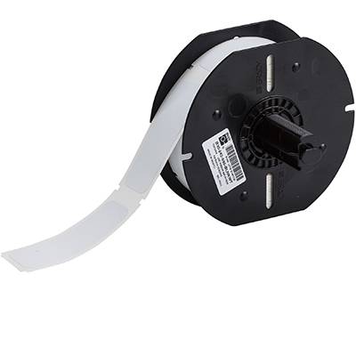 Brady BBP30 Vinyl-Etiketten B30-242-595-BLNKWT weiß glänzend; 28,58 x 72,39 mm; extra stark klebend 300 Etiketten-0