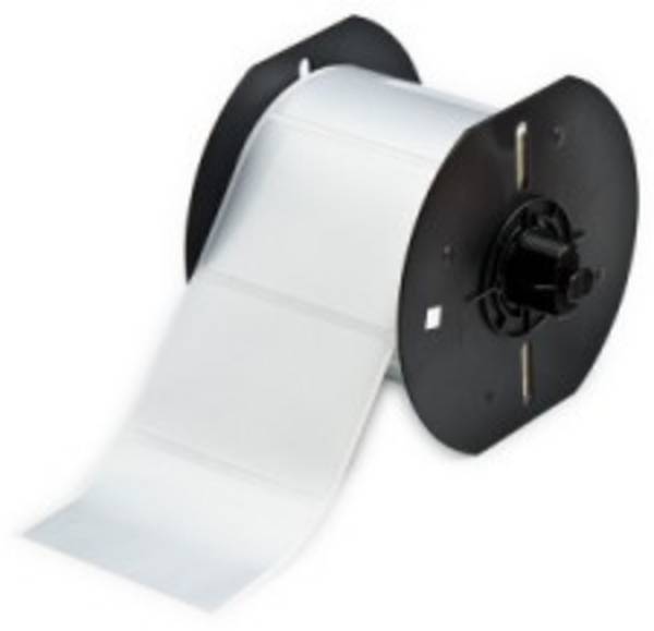 Brady BBP33 Polyester-Etiketten B33-5-486 silber metallisiert; 25,4 x 12,7 mm; extra stark klebend 5000 Etiketten