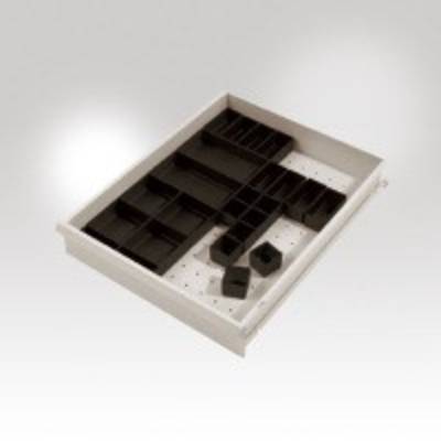 ESD-Schubfach-Behälter-Set 1 für Gehäuse-Schubfächer mit Blendenhöhe 100-300 mm - LZ3051