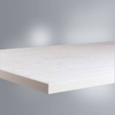 Arbeitstischplatte PVC weißgrau, B x T x H = 1000 x 600 x 22 mm - ZB1681