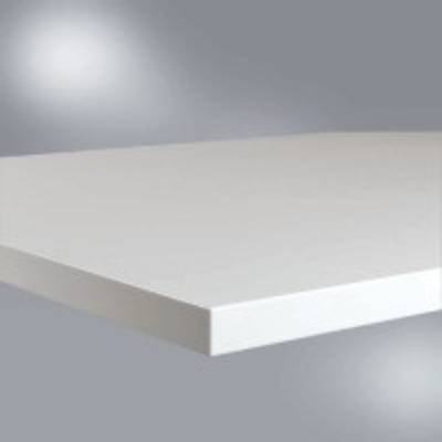 Arbeitstischplatte Linoleum lichtgrau, B x T x H = 1500 x 600 x 22 mm - ZB1723