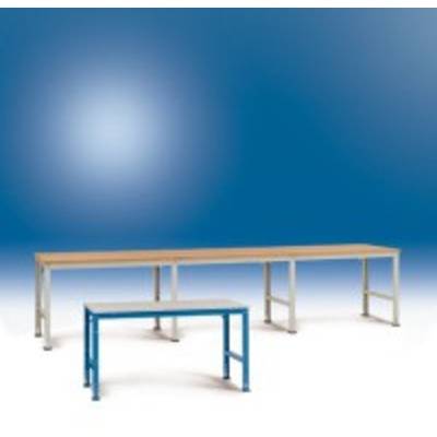 Arbeits-Anbautisch UNIVERSAL Standard mit PVC Dekor platte, BxTxH = 1500x800x760-870 mm - AU6059.7035