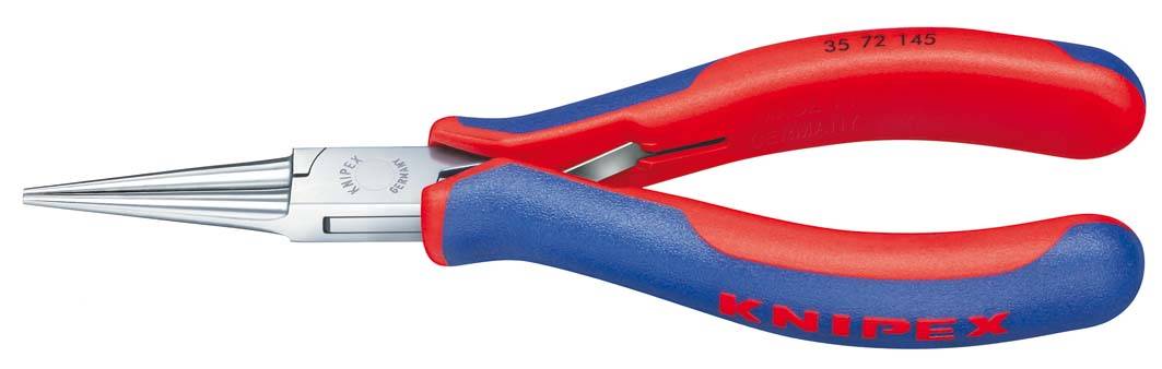 Knipex-Werk Elektronik-Greifzange spiegelpoliert,145mm 35 72 145