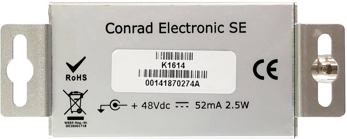 Renkforce RF-2661692 Netzwerkverlängerung Koax Reichweite (max.): 1500 m 3 St. 100 MBit/s mit PoE-Funktion-3