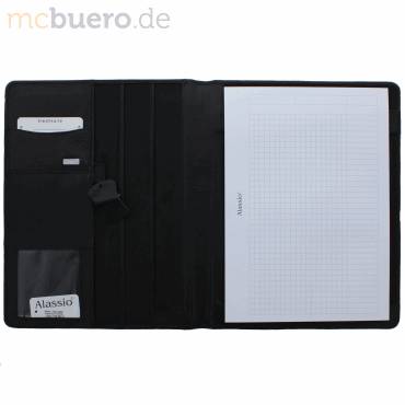 Konferenzmappe Cremona A4 Leder schwarz-1