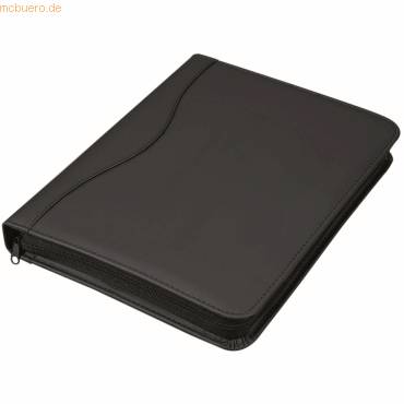 Ringbuchmappe Rondo A4 Kunstleder schwarz-0