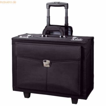 Pilotenkoffer Rocca II Trolley 46x39x27cm Microfaser schwarz-0