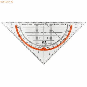 Geo-Dreieck Geo College 16cm transparent-0