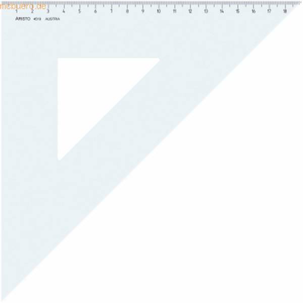 Dreieck 45 Grad Acryl 269mm transparent