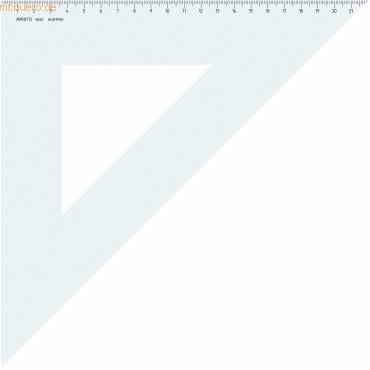 Dreieck 45 Grad Acryl 311mm transparent-0