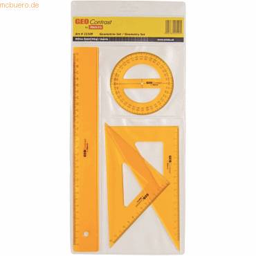 Geometrie-Set Geocontrast 4-teilig transparent gelb-0