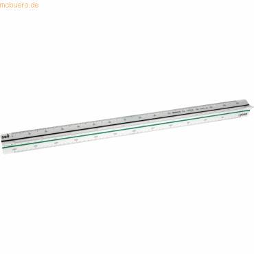 Dreikantmaßstab Vermessung Kunststoff 30cm weiß