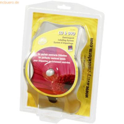 CD/DVD Zentriergerät 117x117 mm grau