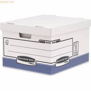 Archivbox groß BxHxT 38,7x29,4x44,5cm blau/weiß-0