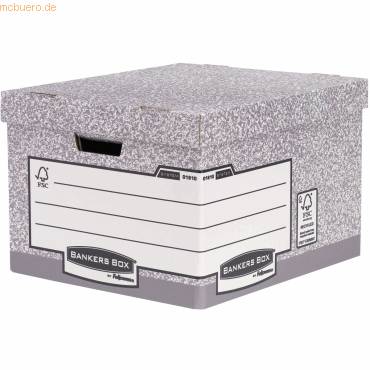 Archivbox groß BxHxT 38,7x29,4x44,5cm grau-0