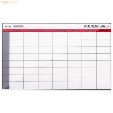 Glasboard Wochenplaner 7 Tage 78x48cm-0