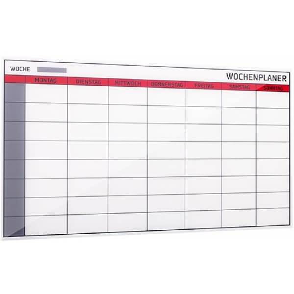 Glasboard Wochenplaner 7 Tage 78x48cm-1