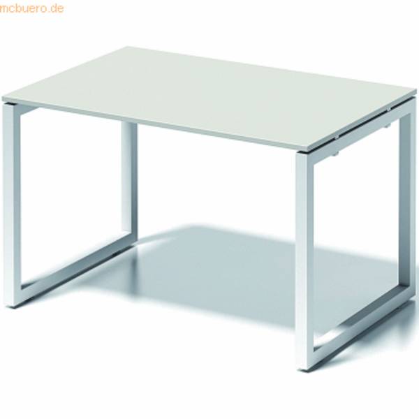 Schreibtisch CitoBxTxH 120x80x74cm grauweiß Gestell verkehrsweiß