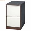 Hängeregistraturschrank 2 Schübe 1-bahnig sepiabraun/hellelfenbein