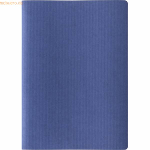 Präsentationsmappe Karton Linienstruktur 3-teilig blau