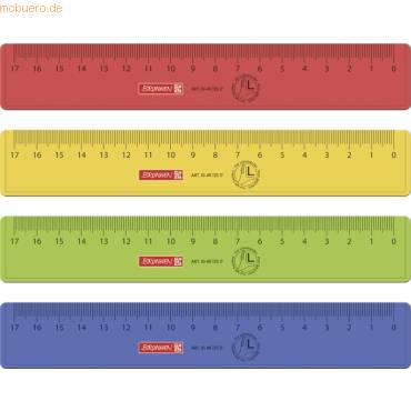 Lineal Kunststoff für Linkshänder 17cm farbig sortiert-0
