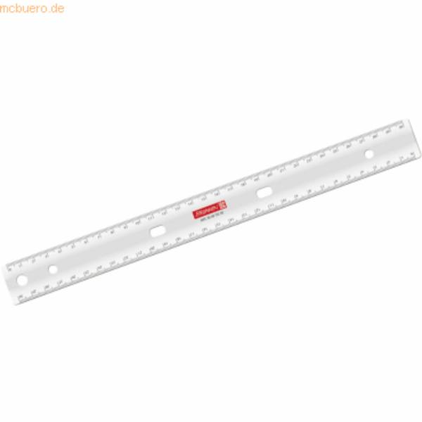 Lineal zum Abheften 30cm glasklar