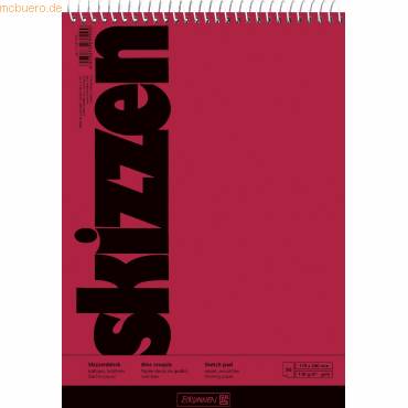 Skizzenblock 17x24cm 50 Blatt Spirale-0
