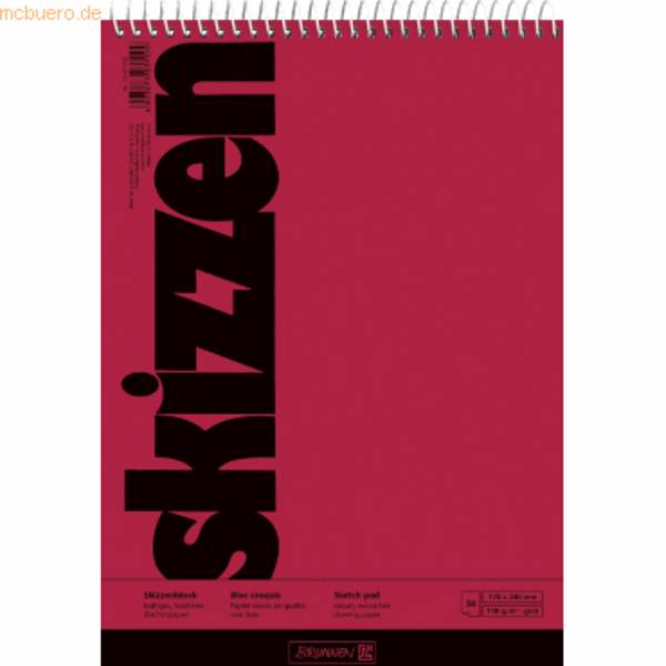 Skizzenblock 17x24cm 50 Blatt Spirale