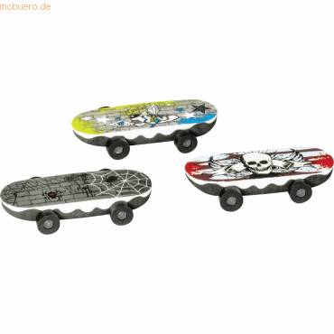 Radierer Skateboard 6x2cm Motive sortiert-0