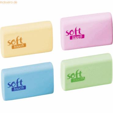 Radierer SoftTouch 4,7x3cm farbig sortiert-0