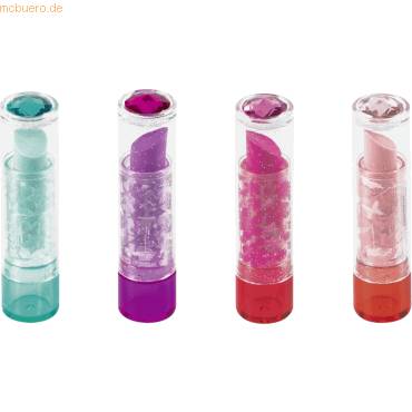 Radiergummi Lipstick Girls 7x2cm farbig sortiert-0