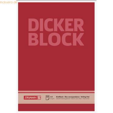 Briefblock Der dicke Block A4 60g/qm blanko 100 Blatt-0