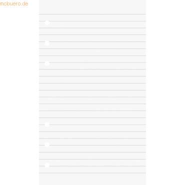 Ringbucheinlagen 8,8x15,2 liniert 50 Blatt-0