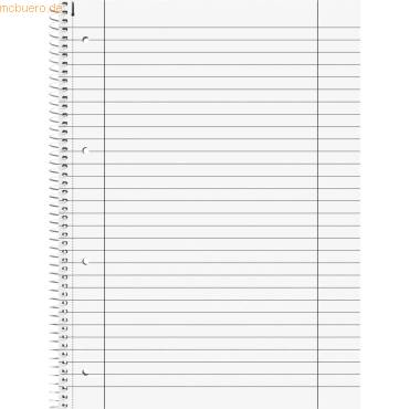 Kollegblock Student Colour Code A4 90g/qm 80 Blatt purple Lineatur 27-1
