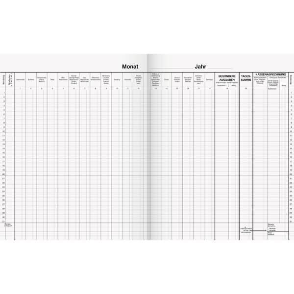 Formularbuch Haushaltsbuch 20,5x26cm 16 Blatt-1