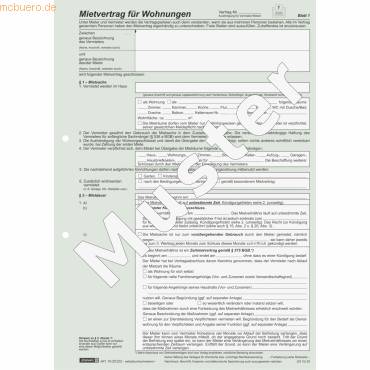 Mietvertrag Universal 4x2 Blatt selbstdurchschreibend-0