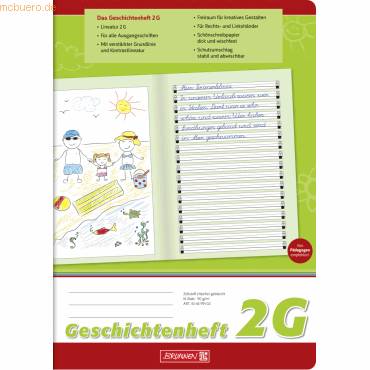 Geschichtenheft A4 Lineatur 2G 16 Blatt
