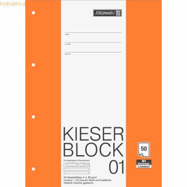 Kieser-Block A4 80g/qm Lineatur 1 50 Blatt-0