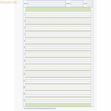 Kieser-Block A4 80g/qm Lineatur 1 50 Blatt-1