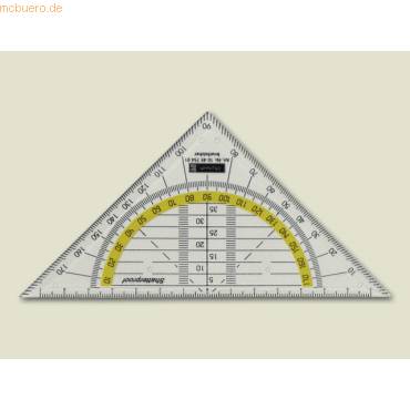 Geometrie-Dreieck 16cm glasklar-0